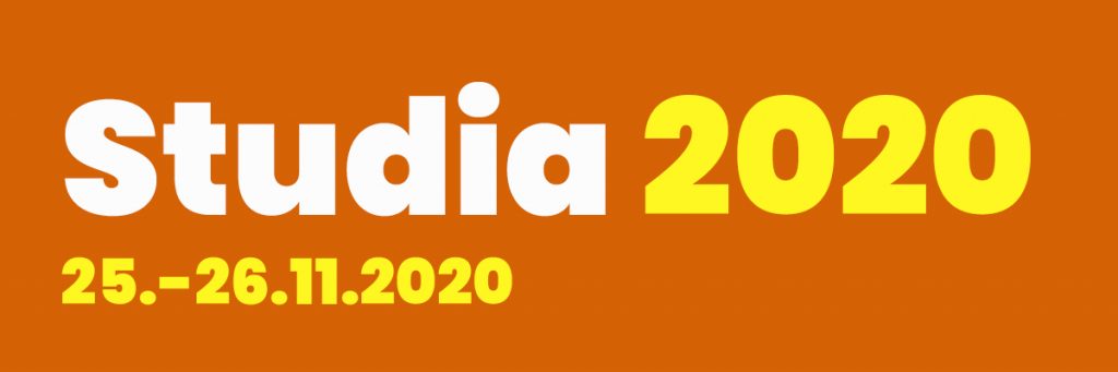 Studiamessujen 2020 oranssikeltainen pääkuva.