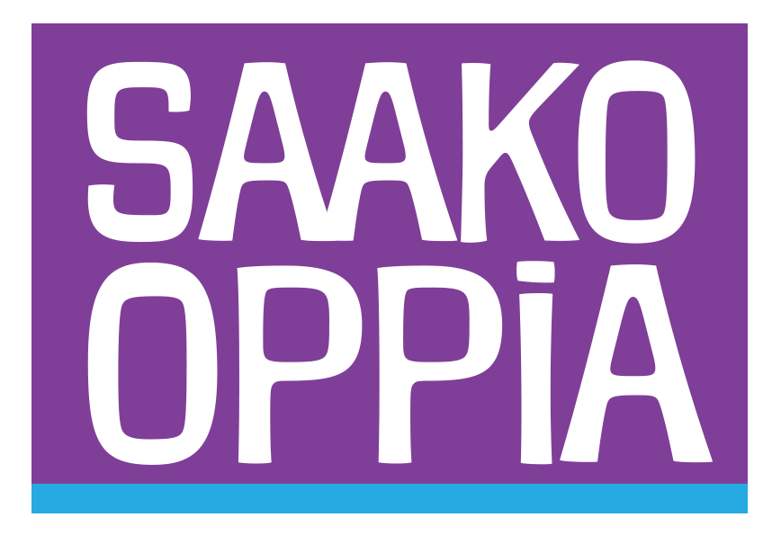 Saako Oppia -hankkeen logo.
