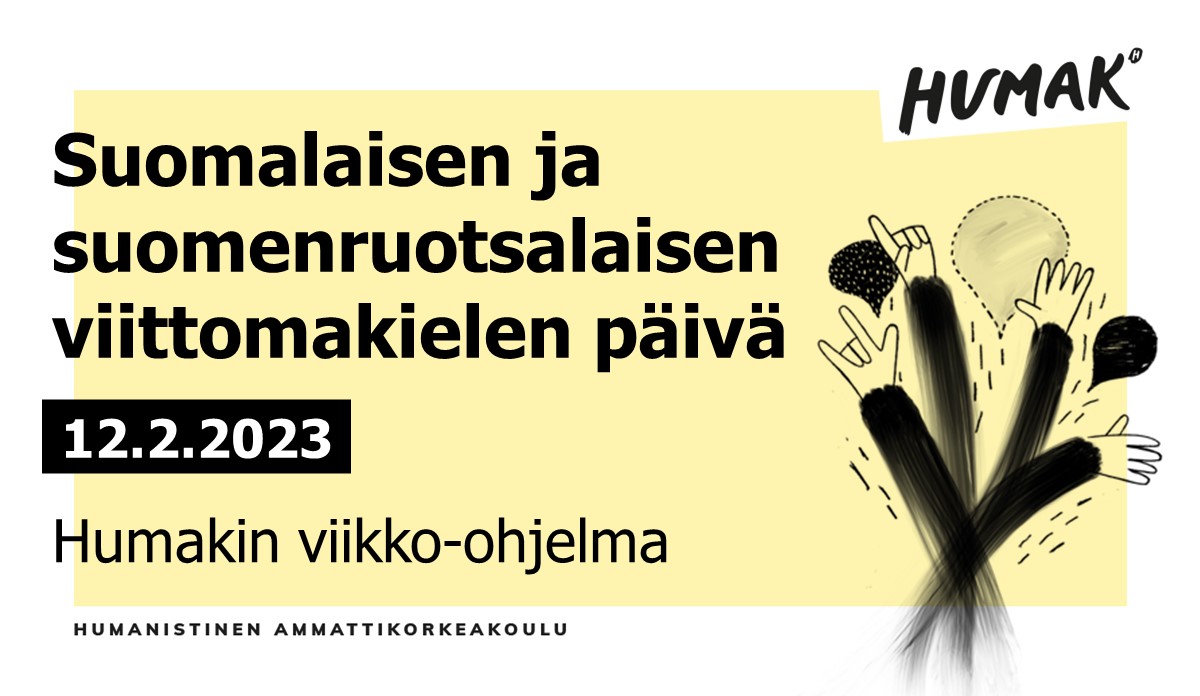 Suomalaisen ja suomenruotsalaisen viittomakielen päivä 12.2.