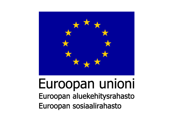 Euroopan unioni, Euroopan aluekehitysrahasto, Euroopan sosiaalirahasto -logo