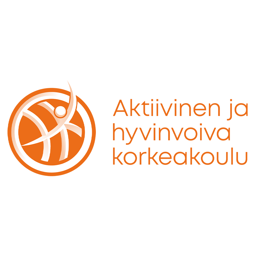 Aktiivinen ja hyvinvoiva korkeakoulu -logo