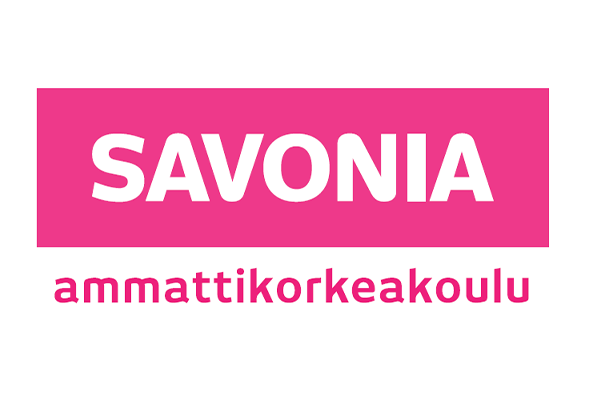 Savonia-ammattikorkeakoulun pinkin värinen logo.