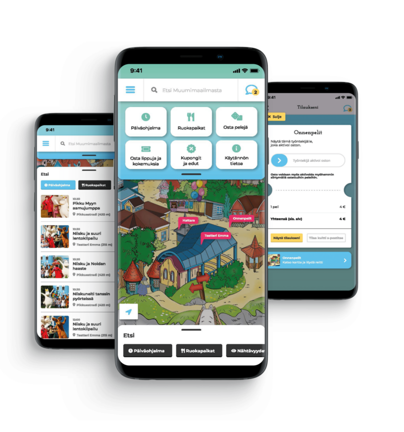 Yonoton on kehittänyt monikanavaisia digimyynnin ja -elämysten ratkaisuja mm. Naantalin Muumimaailmaan sekä Norhan suurimpaan huvipuistoon Dyreparkeniin. Kuva: Powered by Yonoton.