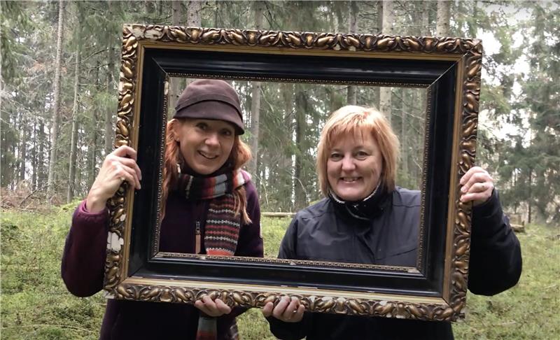Nina Luostarinen ja Minna Hautio. Kuva: Nina Luostarinen