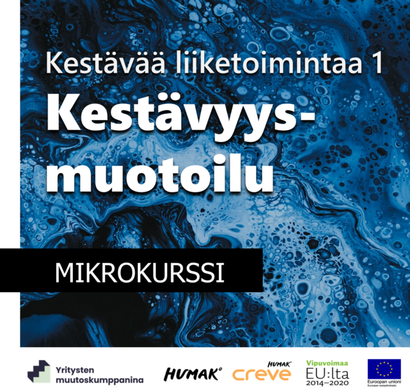 liiketoimintaa 1: Kestävyysmuotoilu -mikrokurssi
