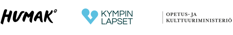 Logot: Humak, Kympin lapset ja Opetus- ja kulttuuriministeriö.