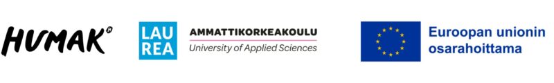 Logot: Humak, Laurea ammattikorkeakoulu ja Euroopan unionin osarahoittama.