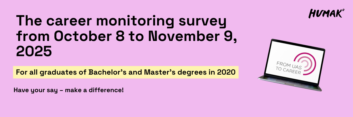 A banner for career monitoring survey.