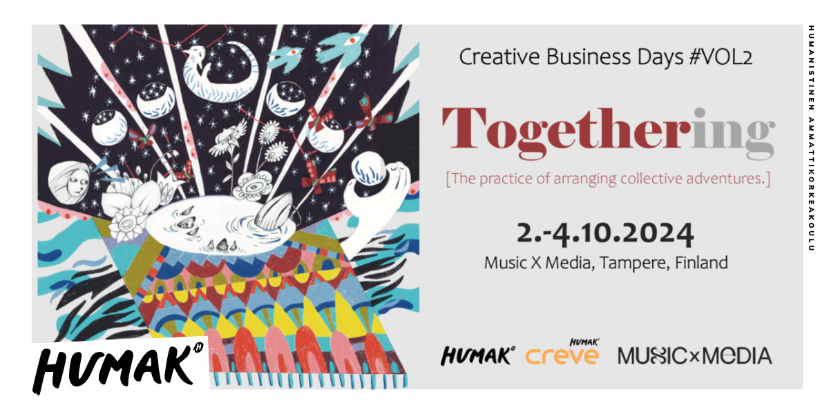 Teksti: Creative Business Days 2024 2.-4.10 Tampere