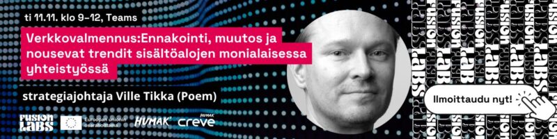 Ville Tikan kuva ja valmennuksen otsikko, joka on kerrottu myös tekstissä.