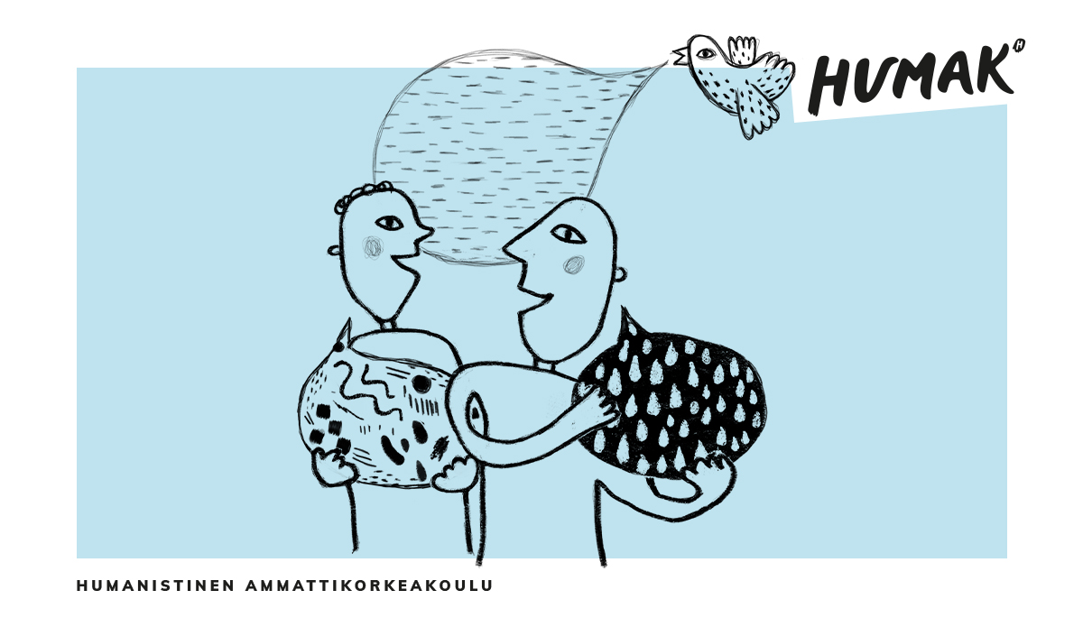 sekä teksti Humanistinen ammattikorkeakoulu ja Humakin logo.