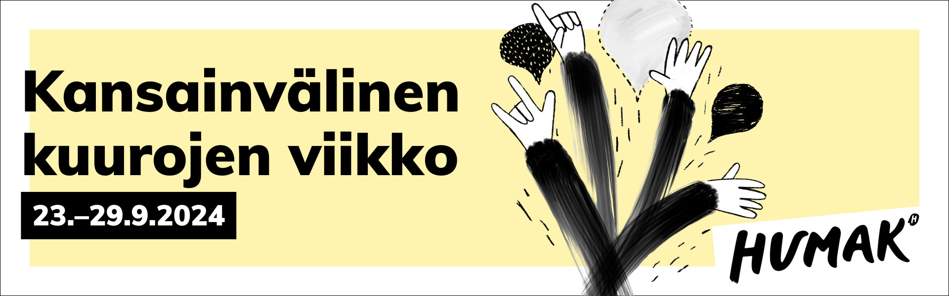 Kansainvälinen kuurojen viikko 23.-29.8.2024.