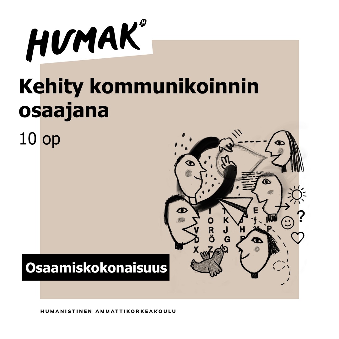 Kehity kommunikoinnin osaajana 10 opintopisteen osaamiskokonaisuus