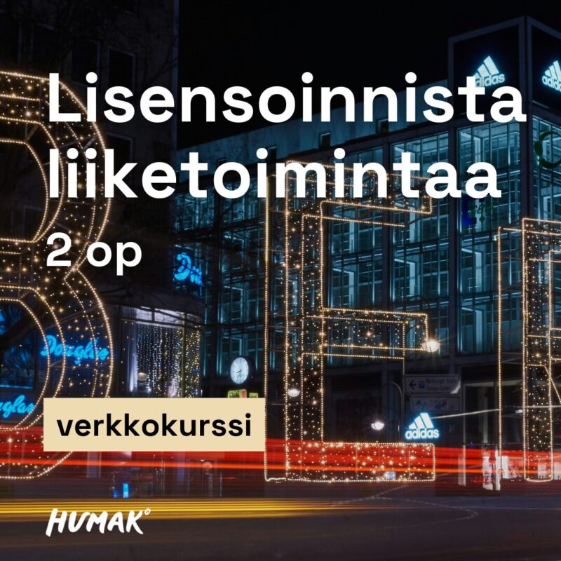 Lisensoinnista liiketoimintaa.