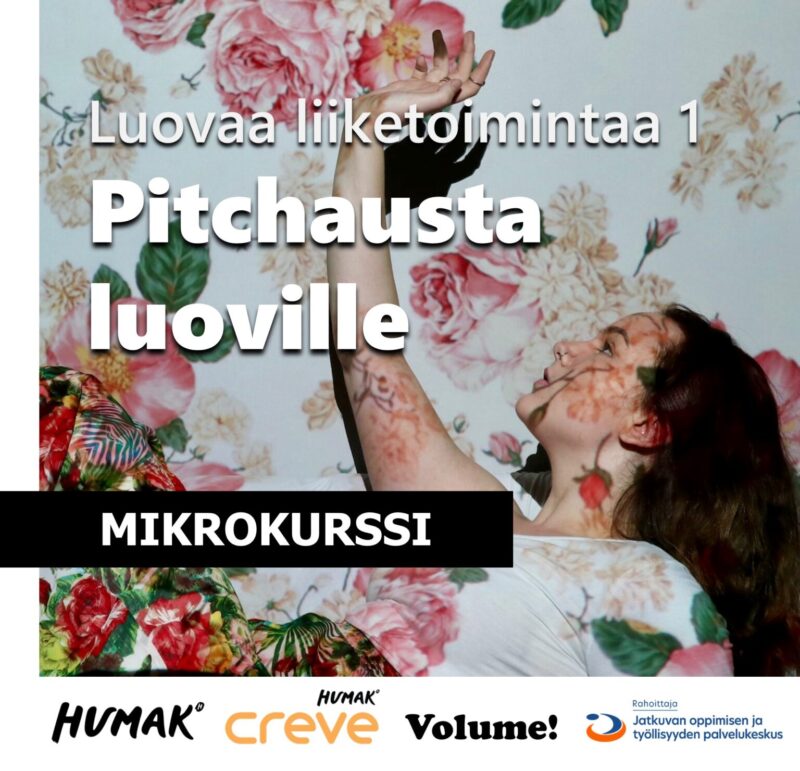Luovaa liiketoimintaa 1: Pitchausta luoville -mikrokurssi.