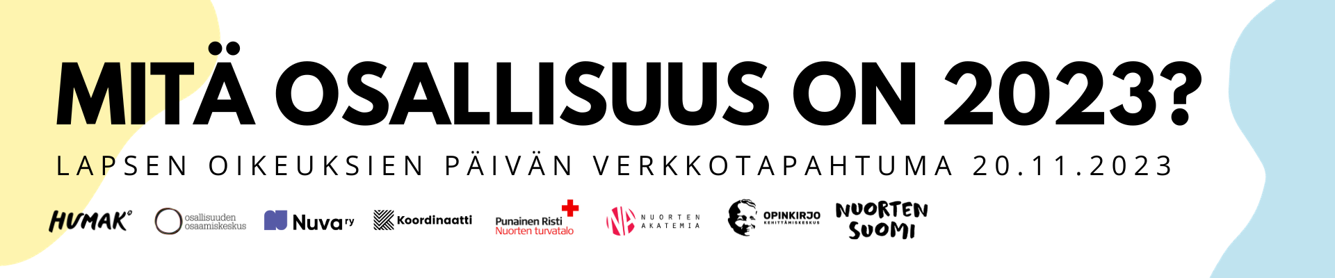 Mitä osallisuus on 2023? - Lapsen oikeuksien päivän verkkotapahtuma