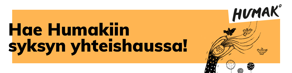 Hae Humakiin syksyn yhteishaussa.