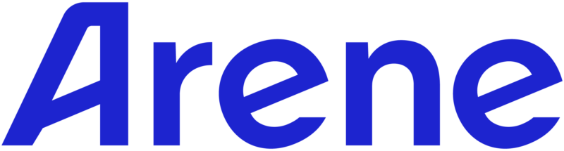 Arene logo sininen.